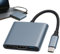 Huybaa Adaptateur USB C vers HDM1 4K, 3en1 Adaptateur Multiport AV Numérique USB C avec HDM1,PD Charge,USB 3.0, Câble Type C hub Compatible avec MacBook Pro/Air, Galaxy, Surface etc.
