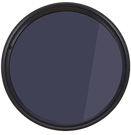 Einstellbarer Kamerafilter 62mm, Variabler Neutraldichtefilter | Streams und Wasserfälle, Abnehmbar und Leicht zu Montieren, Schwarz, Objektiv Sonnenfilter