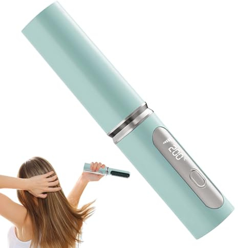 Smoothing Brush | Smoothing Heating Brush as Straightener - Comb Rod Styling Tool Quick Heating with Temperature Control for Women Girls Home Travel