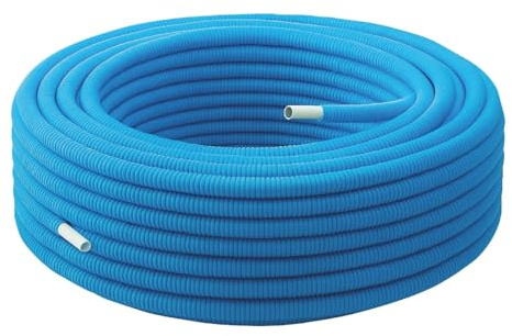 SOMATHERM FOR YOU - Rolle à 50 m Prerecubrimiento Mehrschichtrohr Blau Ø20 - Warm- und Kaltwasser Sanitär - Tmin 5°C/Tmax 100°C - Maximaler Druck 10 Bar - Antioxidationsbarriere
