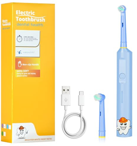 Vicloon Brosses à Dents Électriques pour Enfants, avec 2 Têtes de Brosse