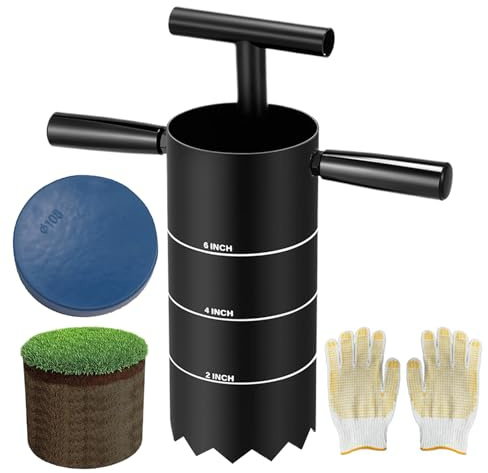 Golf Hole Cutter – Detachable Steel Handle, Precise Grass Punch, Durable Outdoor Tool, Easy Design | Ideal For Backyard Garden Lawn Putting Green And Driving Range Course Use