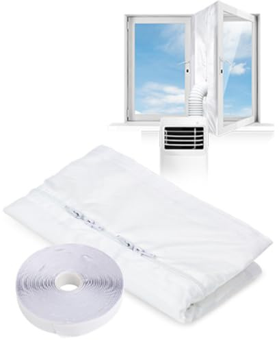Sello de ventana de aire acondicionado Sello de ventana impermeable para acondicionadores de aire móviles Secadora Kit de sello de ventana de CA portátil de 300/400/500 cm (3M)
