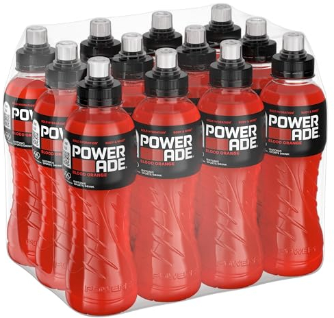 Powerade Blood Orange , 12er Pack (12 x 500 ml) (ohne Pfand, Lieferung nur nach Österreich)