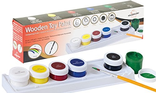 Holzspielzeug Farben - Acryl-Farben auf Wasserbasis für Kinder und Spielzeug insbesondere aus Holz geeignet