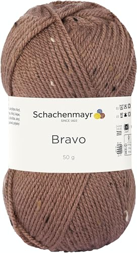 Schachenmayr Bravo 9801211-08374 holz tweed Handstrickgarn, Häkelgarn