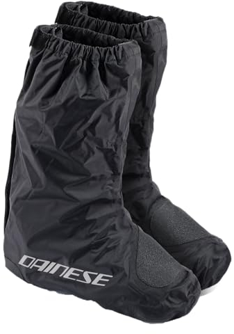 Dainese Rain Overboots, Motorrad Überstiefel Regenstiefel Wasserdicht, für Damen und Herren, Schwarz, S
