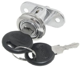 Aexit Matériel de porte et tiroir de quart de tour Serrure avec 2 clés 741W609