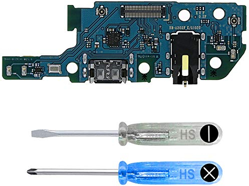 MMOBIEL Ladebuchse Kompatibel mit Samsung Galaxy A20e 2019 - Dock Connector USB C - Audio Jack/Mikrofon/Antenne Ersatz - Inkl. Schraubenzieher