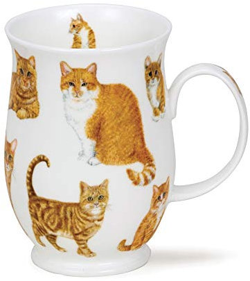 SU-Cats-GI Ginger Cats Staffordshire Fine Bone China Mug - Suffolk Shape 0.31l