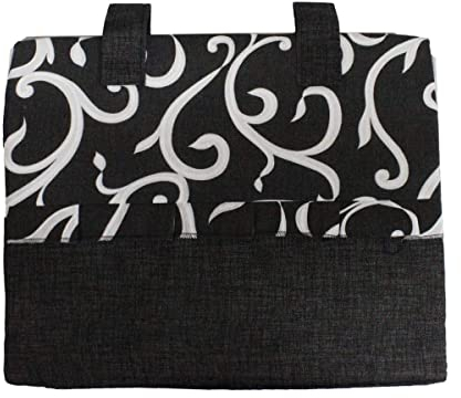 Russo Tessuti Copriforno Copri Forno Cucina 46x35 Fantasia Ghirigori Vari Colori New-Nero