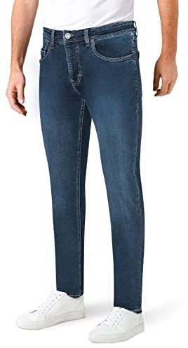 MAC Jeans Herren Arne Pipe Jeans, H634 Peached Dark Blue