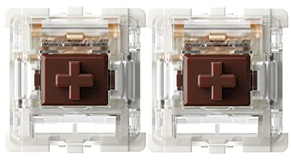 Gateron G Brown Pro Switches vorgeschmierte 3-polige RGB SMD Tactile für mechanische Gaming-Tastatur (72 Stück, braun)