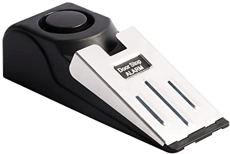 Kaket Door Stop Alarm, Security Wedge Door Stopper Alarm Non-Slip with 120dB Alert, Adjustable Sensitivity Lightweight Door Stop Alarm for Home Hotel Travel