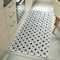 Nazar Tapis de Cuisine Lavable en Machine, Kitchen, Tapis De Passage, Tapis Salle De Bain, Tapis Couloir (754 Noir, 80x300 cm)