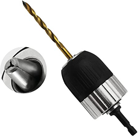 2mm-13mm Schnellspannbohrfutter Bohrfutter,1/2 Zoll SDS Plus Adapter,1/2-20UNF Sechskantschaft Bohrfutter mit 1/4 Sechskantverbindungsstange