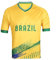 YuanDiann Qatar Coupe du Monde Football T-Shirt Fans Manche Courte Col Rond Loose Stretch Sport Casual Tee Shirt Impression Respirant séchage Rapide Jersey Maillot Entra頽ementBr閟il L