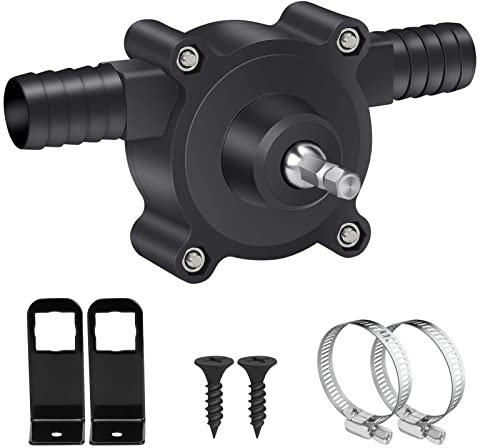 CAROOTU Mini Electric Drill Pump Hand Drill Powered Water Pump Diesels Oil Fluid Water Hand Self-Priming Transfer Pumps Quick Pumping Speed, Black-uk, (CAROOTU-UK810)