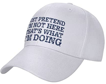Trucker Hat Funny Just Pretend I'm Not Here Casquette MGK Hat Dad Baseball Cap