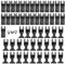 53pcs Lame Utensile Multifunzione Oscillanti Universale Accessori Lame per Seghe Strumenti Multitool Lame Utensile Oscillanti Multifunzione Attacco Rapido con 3 adattatori Taglio per Legno e Plastica