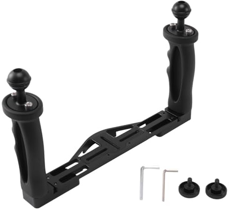 Cosmin Doppel Hand Stabilizer Tauchen Unterwasser Kamera Gehäuse Tray/Wasserdicht Mit Doppel Für Dome Anschluss Wasserdichtes Gehäuse