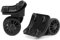 Volein Koffer Ersatzrollen 1 Pair Schwarz Kofferrollen Schwenkräder Gepäckräder mit 4 Schraublöchern（V149-B,1 Pair)