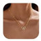 LOLIAS Gold Bow Necklace for Women Girls Bowknot Pendant Choker Necklace 14K Gold Plated Chain Necklaces for Women Fashion Jewelry Gifts