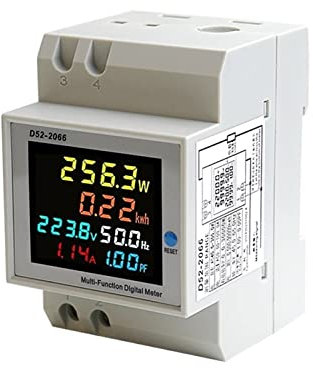 WiFi Smart Energy Monitor Switch Meter 6in1. Zeige Smart Meter DIN RAIL AC. Überwachen Sie den Spannungsstromleistungsfaktor aktiv Kw. Elektrische Energiefrequenz-Messgerät Hochpräzise Echtzeitüberwac