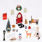 Aniepaa Wichtel Zubehör Weihnachten, Miniatur Wichtel Zubehör, Weihnachtswichtel Tür Set mit Feentür, Briefkästen, Stiefel, Leiter, Weihnachtsbaum, Wichtel Set für Mädchen Junge (26 PCs)