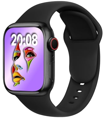 ELETTRONEO SBC1 Cinturino per Apple Watch Ultra 2 49mm, Serie 10 46mm, 9 8 7 45mm 41mm, SE 6 5 4 44mm 40mm, 3 2 1 42mm 38mm Donna Uomo Band Bracciale Sport Silicone, Nero
