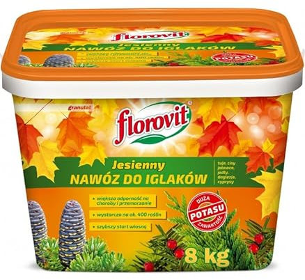 Koniferen Herbst dünger Tannen Thuja Lebensbaum Langzeit 8kg Eimer für 400 Pflanzen