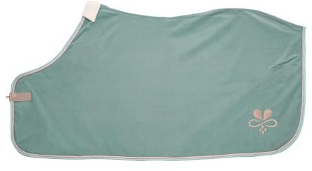 Abschwitzdecke Pferd JadegrünRoségold Made in Germany (155cm)