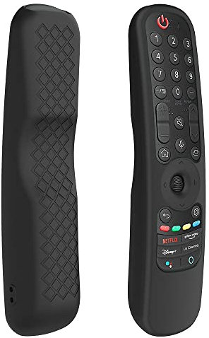 Viojrlly Custodia in Silicone Compatibile con LG Telecomando MR21GA MR23GA MR24GA MR22GN Copri Telecomando per LG Guscio Protettiva Cover per Copri Telecomando Cover Antiurto e Lavabile (Nero)