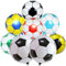 8 Stück Fußball Luftballon Set, 22 Zoll 4D Fußball Folienballons und 18 Zoll Multicolor Fussball Helium Ballons für Junge Kinder Fußballfans Geburtstag WM 2026 Deko Kindergeburtstag Party Dekoration
