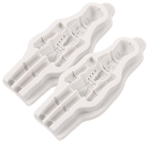 Angoily 2pcs Nutcracker Soldier Mold Christmas Decor Mould DIY Ornament Mold for Festive Crafting for Home Decoration and