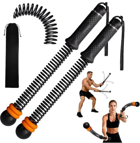 TOGETDREAM Battle Rope Ohne Seil, Einstellbar Seillose Kampfseile Tragbare Gewichtete Seile Ohne Seil Ganzkörpertrainingsgeräte für Fettverbrennung & Cardio, Krafttraining im Fitnessstudio Armtrainer