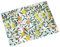 William Morris Fruits Glass Worktop Saver 40x30cm Kitchen Surface Saver Chopping Board