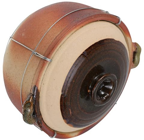LIFKOME Olla de barro de cerámica: para guisos y sopas. Cazuela tradicional china de cocción lenta. Olla para guisos doméstica para cocinar en casa.