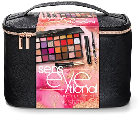 youstar Beauty Geschenkset | Augen Make-up Set 06 - Lidschattenpalette Urban Glow, Mascara Length & Volume, Eyeshadow Primer & Lip Contour - veganes Augen-Make-up Geschenkset