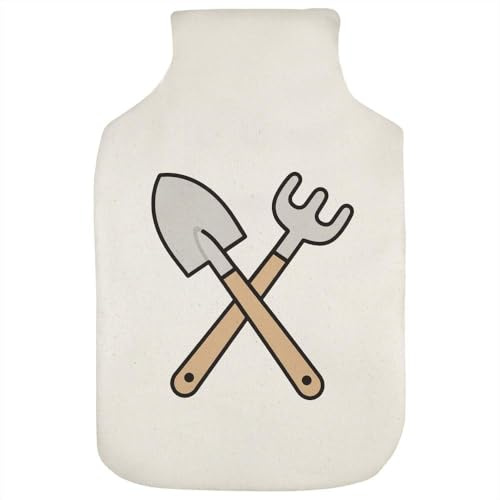 Azeeda 'Garden Shovel & Rake' Hot Water Bottle Cover (HW00048487)