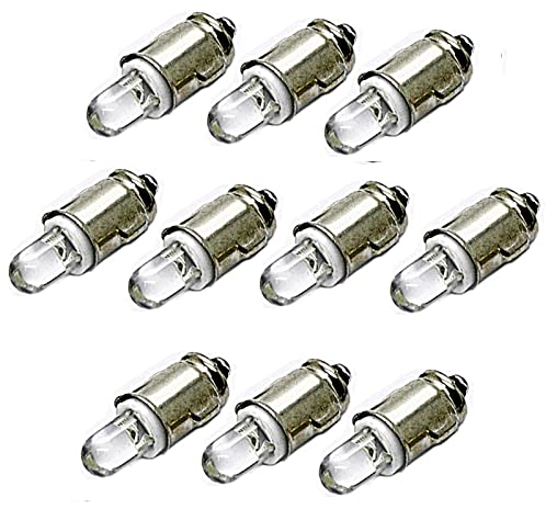 LED-Mafia 10x BA7S - 6V - weiß blau rot grün gelb - Halogen Tachobeleuchtung Tacho Instrumentenbeleuchtung Cockpit (gelb)