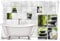 Medianlux Fliesenaufkleber Fliesenbild Zen Steine Blüte Bambus Grün Wellness SPA Aufkleber Sticker Deko Bad WC, 20x25cm fp5p150h-71809
