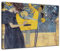 Bilderdepot24 Bild auf Leinwand | Gustav Klimt - Die Musik in 120x90 cm als Wandbild | Wand-deko Dekoration Wohnung alte Meister | NEU-180206-120x90-dm