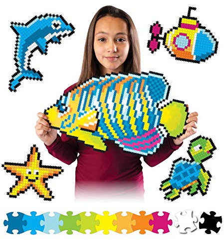 Fat Brain Toys Jixelz Set Under The Sea - Pixel Puzzle 1500 Teile