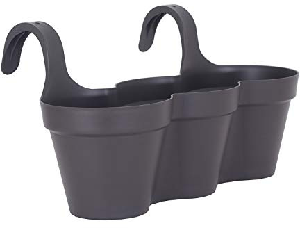 Artevasi, CAPRI BALCONY TRIPLE POT 54CM ANTHRACITE