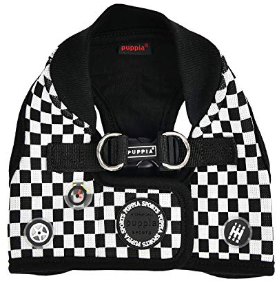 Puppia Racer Harness B Schwarz S Hundegeschirr - 60 g PATD-HB1767-BK-S