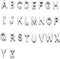 U7 personalisiert Buchstaben aus Zinklegierung Charms für Choker Kette DIY Silber Custom Halskette A bis Z Anfangbuchstaben Hochglanz Glänzende platiniert Initialen Alphabet-Accessories für Ketten