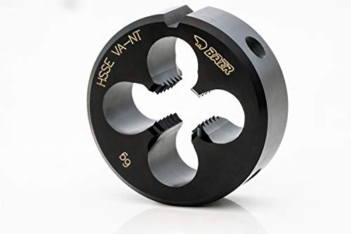 BAER Schneideisen M 3 x 0,5 - HSSE für Edelstahl - Gewindeschneider - Gewindeschneideisen - Außengewindeschneider vaporisiert - Gewinde schneiden