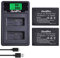 DuraPro 2Pcs LP-E17 Battery + LCD Built-in USB Dual Charger with Type C Port for Canon EOS M3 M5 M6 200D 250D 750D 760D 800D Rebel T6i T6s 8000D 9000D Kiss X8i Kiss X9 Rebel SL3 Digital Cameras