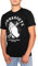 SOURKRAUTS Herren T-Shirt Heiko Größe S - Kurzarm Shirt in Schwarz - Schlichtes Tshirt mit weißem Print